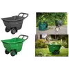 Bradas HANDY-GO kerti talicska 90 L zöld, 150 kg teherbírás, műanyag kocsi, acélváz, légkerék TQ-WB090GR