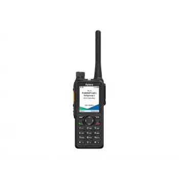 Hytera HP785G BT V1 VHF digitális/analóg kézi rádió GPS-szel, Bluetooth-szal, 2400mAh akkumulátorral, asztali töltővel, antennával és övcsipesszel