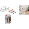 Metaltex Reflex Luxy Vacuum-Fix fali polc ezüst 1 szint 403329000