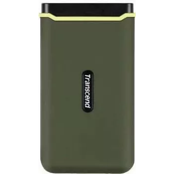Transcend ESD380C hordozható SSD – 2TB, USB 3.2 Gen 2x2, katonai zöld TD-TS2TESD380C