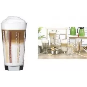 Esmeyer LINES latte macchiato pohár 370 ml, 12 darabos szett, mosogatógépben mosható 410-865