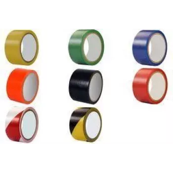 RILLPRINT Floor Marking Tape, 50 mm x 33 m, Black, PVC, High Adhesion, 1 Roll (T61806)
