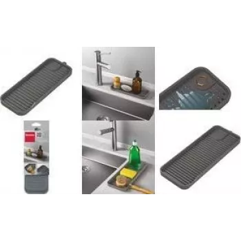 Metaltex Tidy-Mat szilikon mosogató-szervező, szürke, 230 mm 320490000