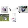 Metaltex Click radiátor- és erkély ruhaszárító, ezüst/fekete, 3 m szárítóhossz, összecsukható, epoxi bevonatú acél, 5 rúd 405810039