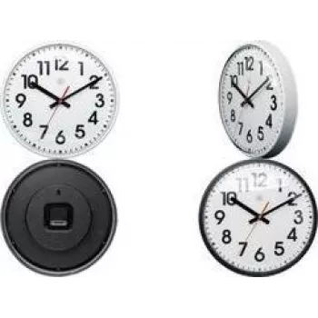 NEXTIME NXT kvarc falióra 260 mm fehér számlap fekete számok műanyag ház 7308WI