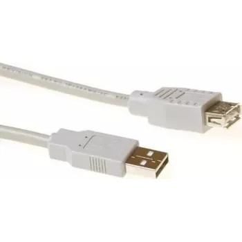 ACT SB2198 USB 2.0 hosszabbító kábel USB-A dugó - USB-A aljzat, 1,8 m, elefántcsont