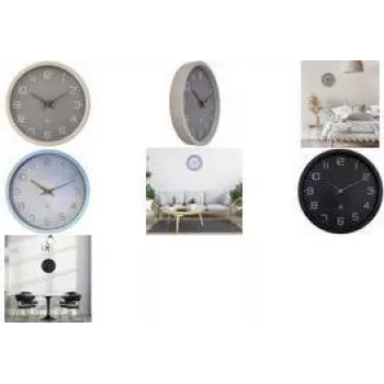NEXTIME NXT ECO falióra 300 mm bézs számlap szürke ház fehér számok kvarc 7373BE