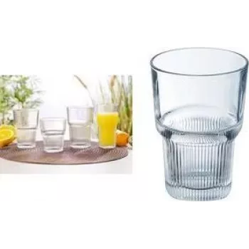 Esmeyer Arcoroc Starline ivópohár-készlet, 460 ml, edzett üveg, mosogatógépben mosható, egymásra rakható, 6 db 384-6736