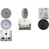 NEXTIME NXT ECO kvarc falióra 300 mm fekete számlap szürke ház fehér számok 7373ZW