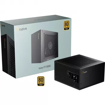 OCYPUS Iota P1000 1000W 80 PLUS Gold ATX 3.0 teljesen moduláris tápegység - fekete
