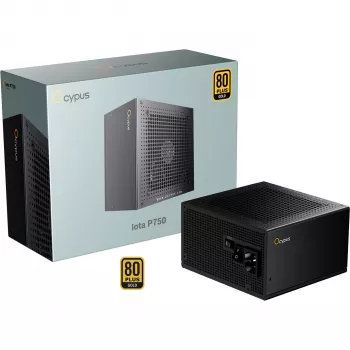 OCYPUS Iota P750 750W 80 PLUS Gold teljesen moduláris ATX 3.0 tápegység - fekete