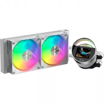 Ocypus Sigma L24 ARGB fehér 240mm-es folyadékhűtés CPU-hoz