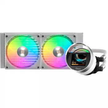 Ocypus Sigma L24 ARGB fehér 240mm-es folyadékhűtés CPU-hoz
