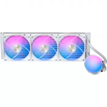 Ocypus Delta L36 ARGB V2 White AIO folyadékhűtéses CPU-hűtő, 360mm radiátor, 3x120mm ARGB ventilátor, Intel & AMD