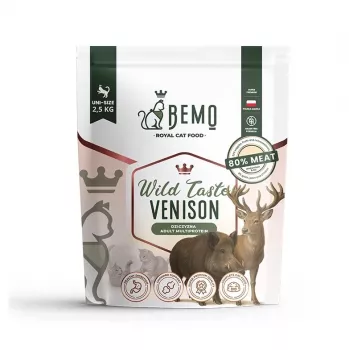 BEMO Cat Wild íz vadhús - száraztáp macskák számára - 2,5 kg