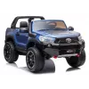 LEAN CARS Toyota Hilux DK-HL850 elektromos játékautó gyerekeknek, kék lakkozás, 4x4, 2 személyes, távirányító, LED-lámpák, MP3, Bluetooth