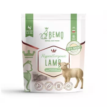 BEMO Cat hipoallergén bárány száraztáp macskák számára 2,5 kg