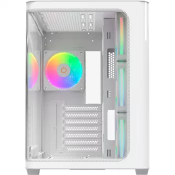 Ocypus Iota C70 Curve ARGB Digital fehér 270°-os panorámaüveges mid-tower PC-ház