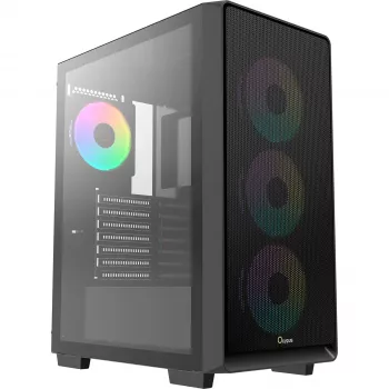 Ocypus Gamma C60 ARGB mid-tower PC-ház - edzett üveg, fekete