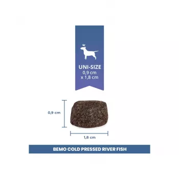 BEMO hidegen sajtolt folyami hal mono száraztáp kutyáknak 1kg