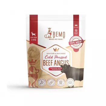 BEMO hidegen sajtolt Angus marha mono száraztáp kutyáknak 3kg