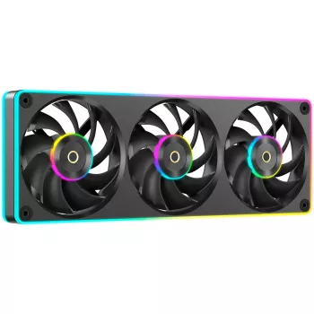 Ocypus Sigma F36 ARGB 365 mm-es hármas ventilátor egyedi kerettel, fekete