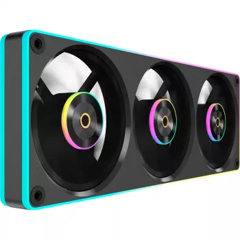 Ocypus Sigma F36 ARGB 365 mm-es hármas ventilátor egyedi kerettel, fekete