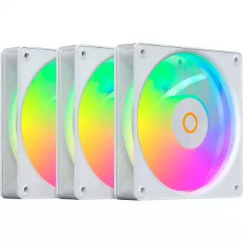 OCYPUS Gamma F12 Elite ARGB fehér reverse 3 darabos csomag 120 mm-es PWM házventilátor