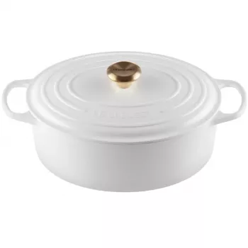 Le Creuset öntöttvas sütőedény ovális 31 cm / 6,3 l fehér