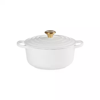LE CREUSET öntöttvas fazék kerek 24 cm 4,2 l fehér