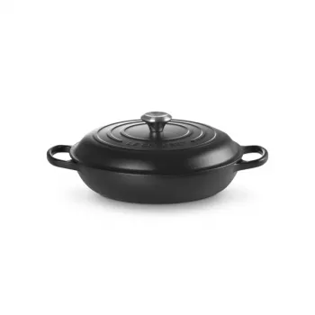LE CREUSET öntöttvas serpenyő 30cm 3,5L matt fekete