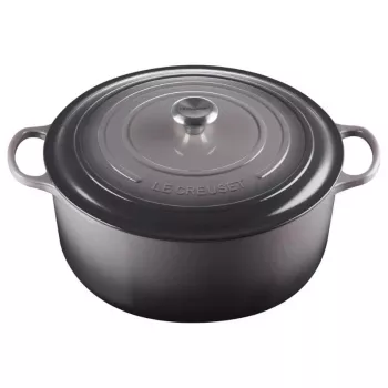 LE CREUSET öntöttvas kerek sütőedény 34 cm 12 l szürke