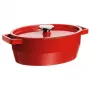 Pyrex öntöttvas serpenyő ovális 5,8L piros 33x25cm