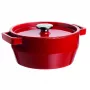 Pyrex öntöttvas fazék 3,6L kerek Ø24cm piros
