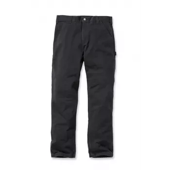 Carhartt Washed Twill Dungaree munkamunkaruha nadrág fekete relaxed fit
