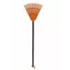 HORTUS kis kézi gereblye nyéllel, narancssárga, 20 cm fej, 14 fog