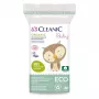 Cleanic Baby Eco baba pamutkorongok, 60 darab, 100% természetes pamut, hipoallergén, klórmentes
