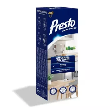PRESTO univerzális törlőkendő tekercs 40 db, doboz