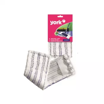 YORK pót mikroszálas kendő Smart Flat Mop 45x15cm szürke/fehér