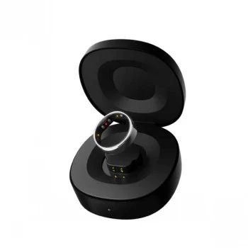RingConn Smart Ring Gen2 matt fekete 6-os méret - alvás- és fitneszkövető, pulzusmérő, 7 napos akkumulátor, titán, 5 ATM vízálló
