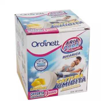ORDINETT nedvességmegkötő utántöltő tabletták 450g x 3 db citrom