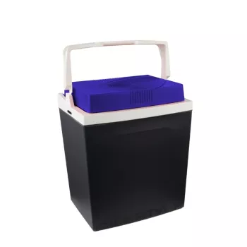 GIOSTYLE Brio 26 elektromos hűtőláda 12/230V 26L sötétszürke piros/kék akcentusokkal
