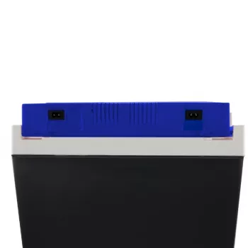 GIOSTYLE Brio 26 elektromos hűtőláda 12/230V 26L sötétszürke piros/kék akcentusokkal