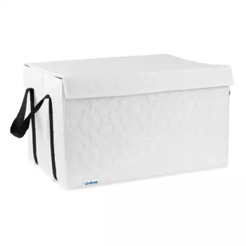 ORDINETT tárolódoboz M 41x31x25cm pamut szürke
