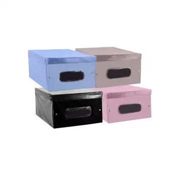 ORDINETT vinil tárolódoboz 50x38x24 cm Cloe PVC vegyes