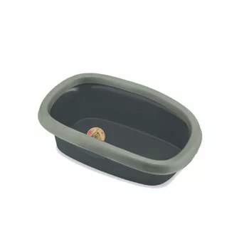 STEFANPLAST macskaalom-tálca Sprint 10 43x31x14 cm szürke/zöld