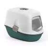 STEFANPLAST Furba Top Chic macskaalom-tálca fedéllel 58,5x39,4x42,7 cm fehér/zöld