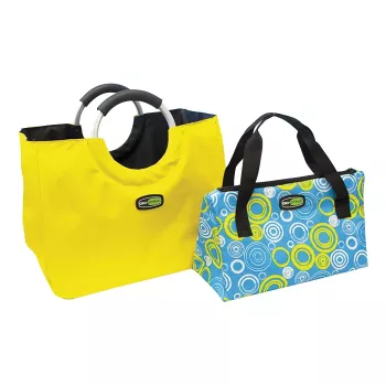 GIOSTYLE Bag In The City Thermal Bag Set, Assorted, Blue-Yellow/Yellow-Blue