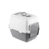 STEFANPLAST Cathy Comfort zárt macskaalom-tálca 58x45x48 cm fehér/szürke