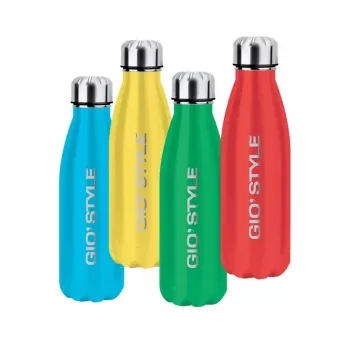 GIOSTYLE Thermos Energy 1L vákuumos hőszigetelt palack piros/világoskék/sárga/zöld